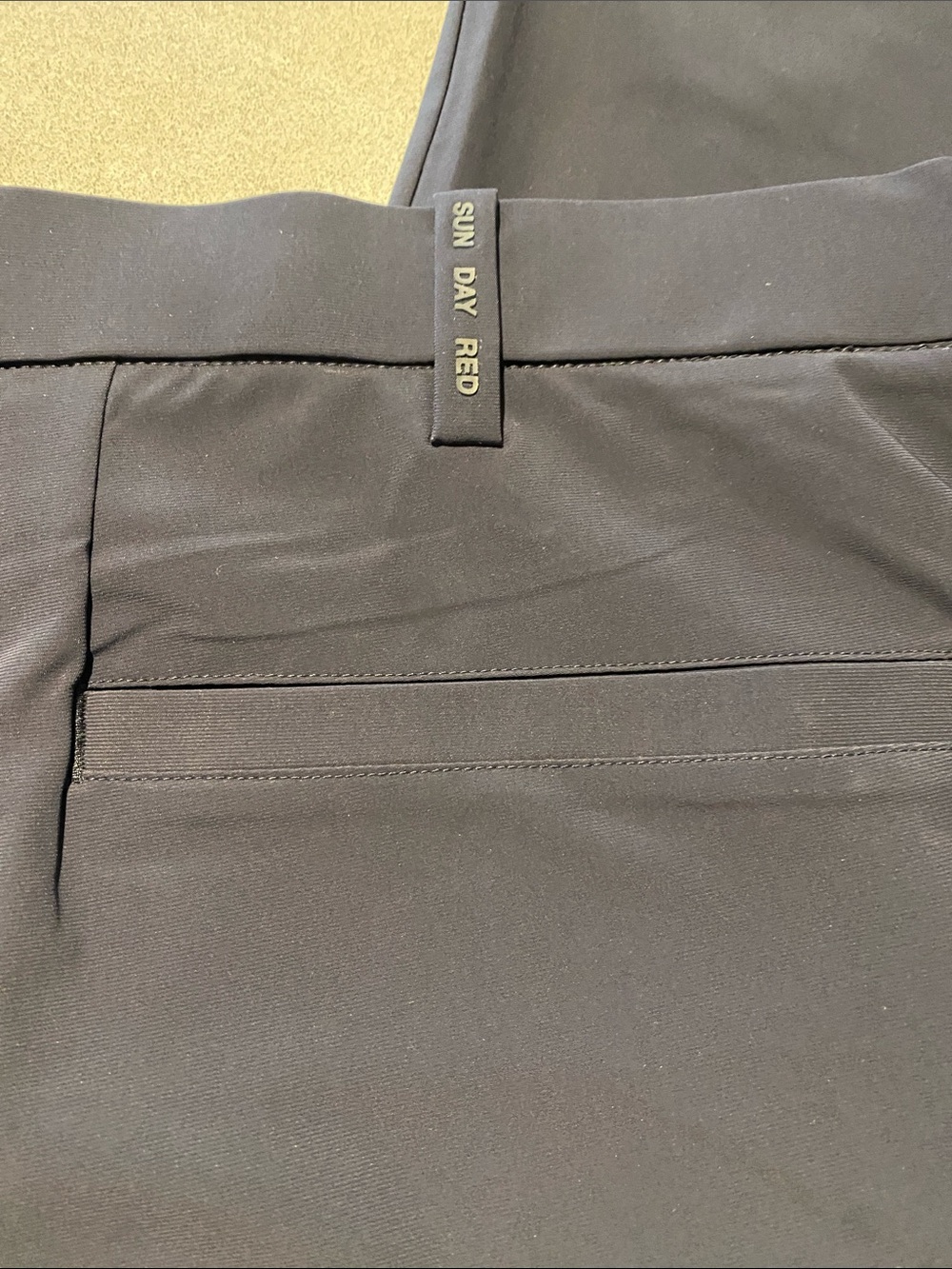 Modern Navy Jogger Pants with Pockets and belt loops. Soft and comfy. - Picture 4 of 7